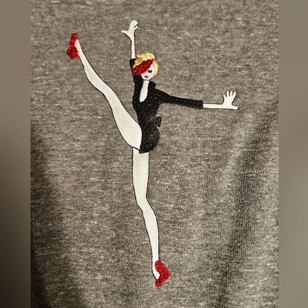 NWOT One-of-a-Kind Custom Embroidered Dancer Sweatshirt - Plus Size XXL